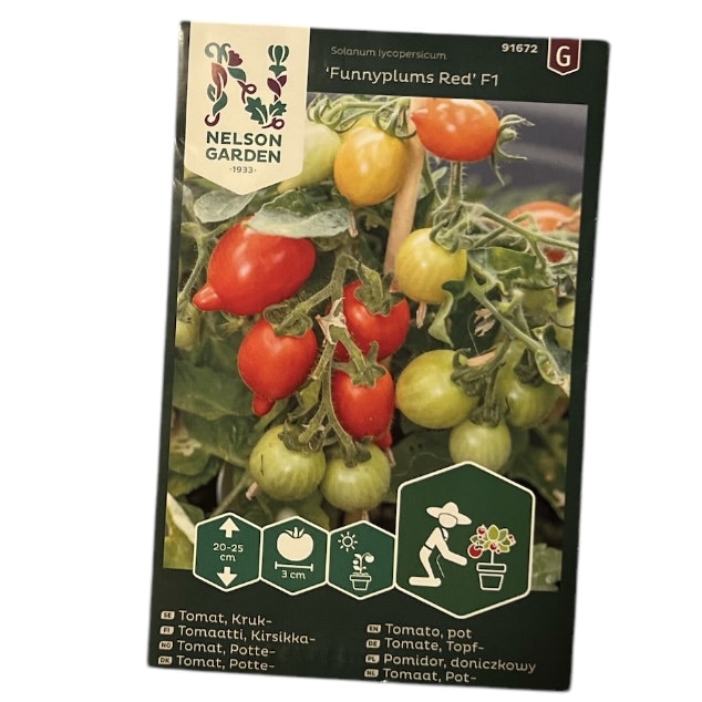 Tomat Kruka Funnyplums Red