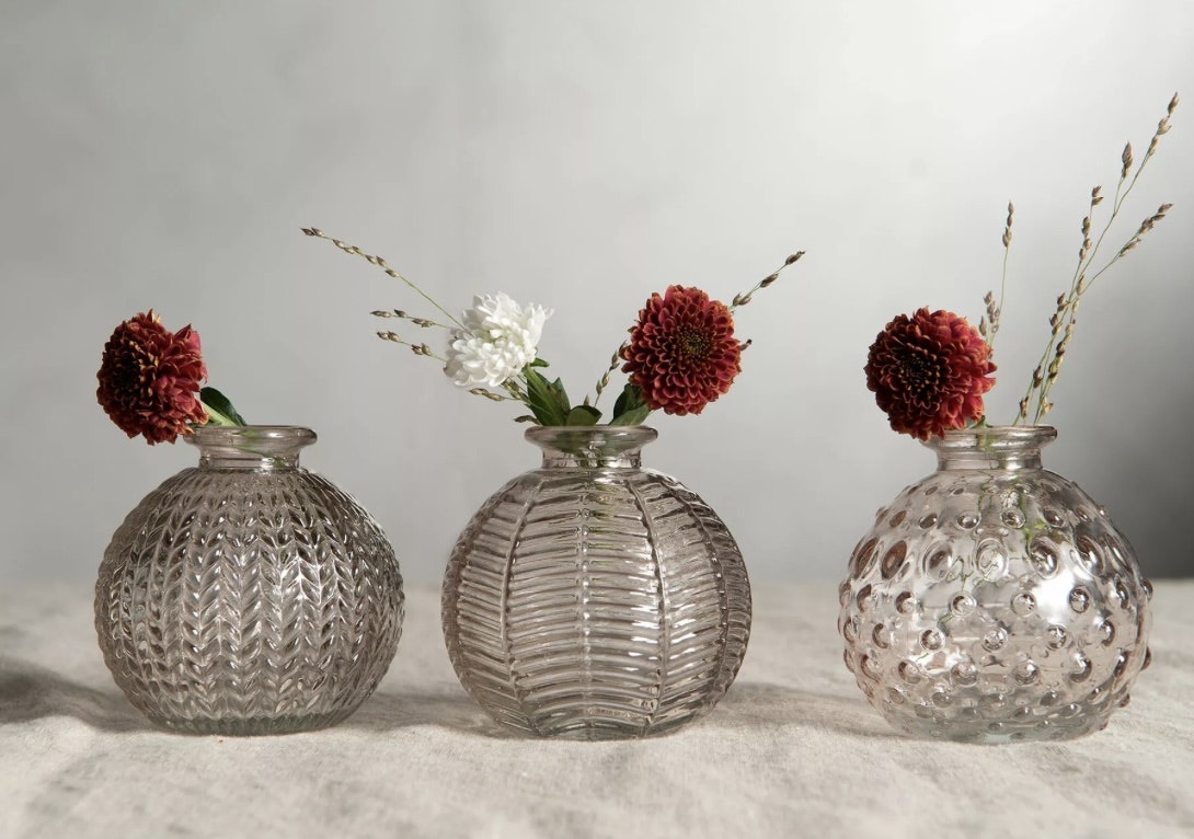 Vas Trio Mönster Rosa Mix