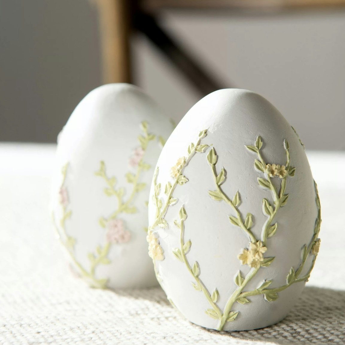 Ägg Blomster Gul Mix Poly 2pk
