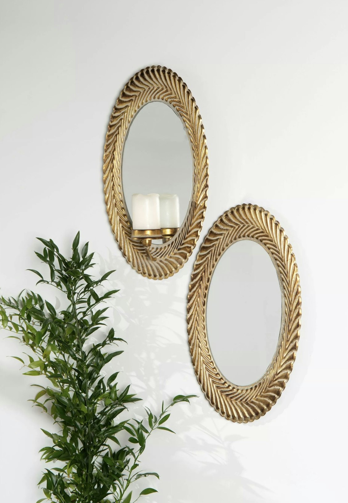 Spegellampett Cilia Guld