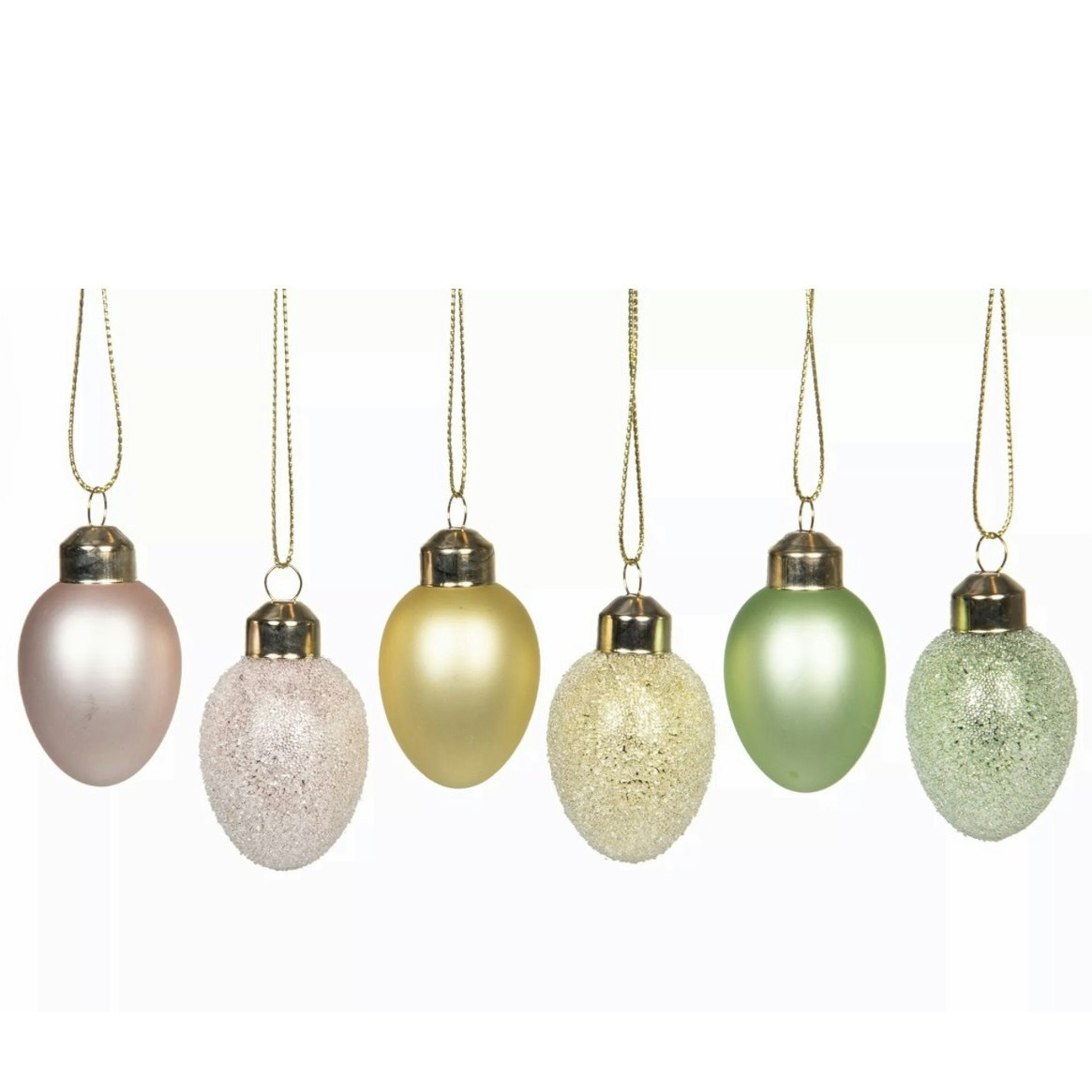 Ägg Glas Häng Pastell Mix
