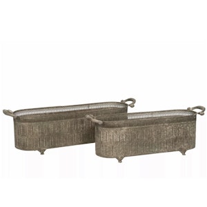 Kruka Selina Metall Grön 2pk