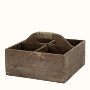 Trälåda med handtag