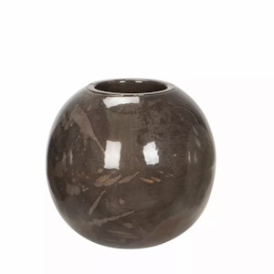 Ljusstake Multi Stone Brown