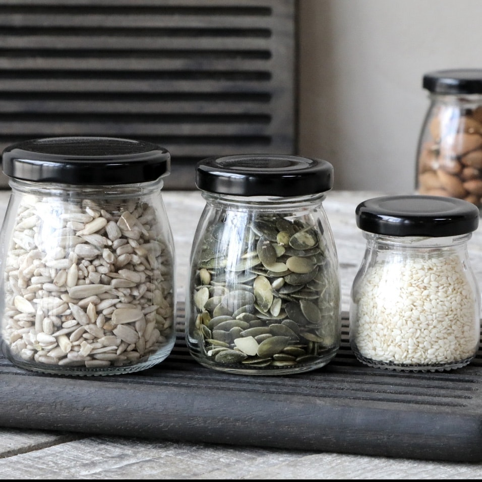 3pk med livsmedel glas