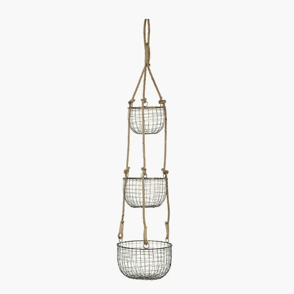 Korgar Metall 3-set Häng Antik Mässing 30%