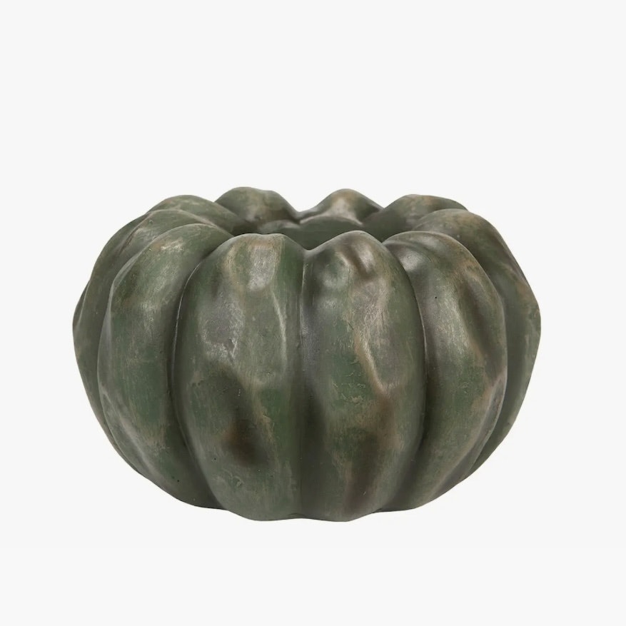 Ljuslykta Pumpa Grön Poly