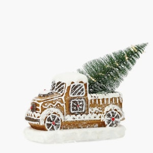 LED Lykta Pepparkakslastbil Poly