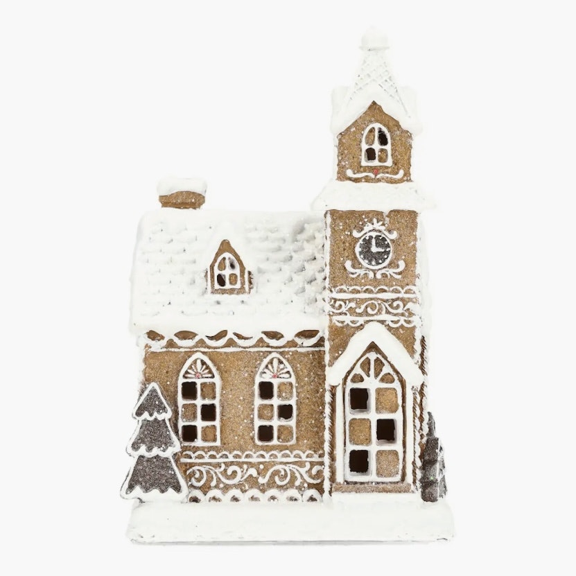 LED Lykta Pepparkakshus Poly
