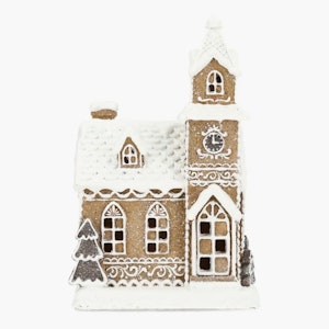 LED Lykta Pepparkakshus Poly