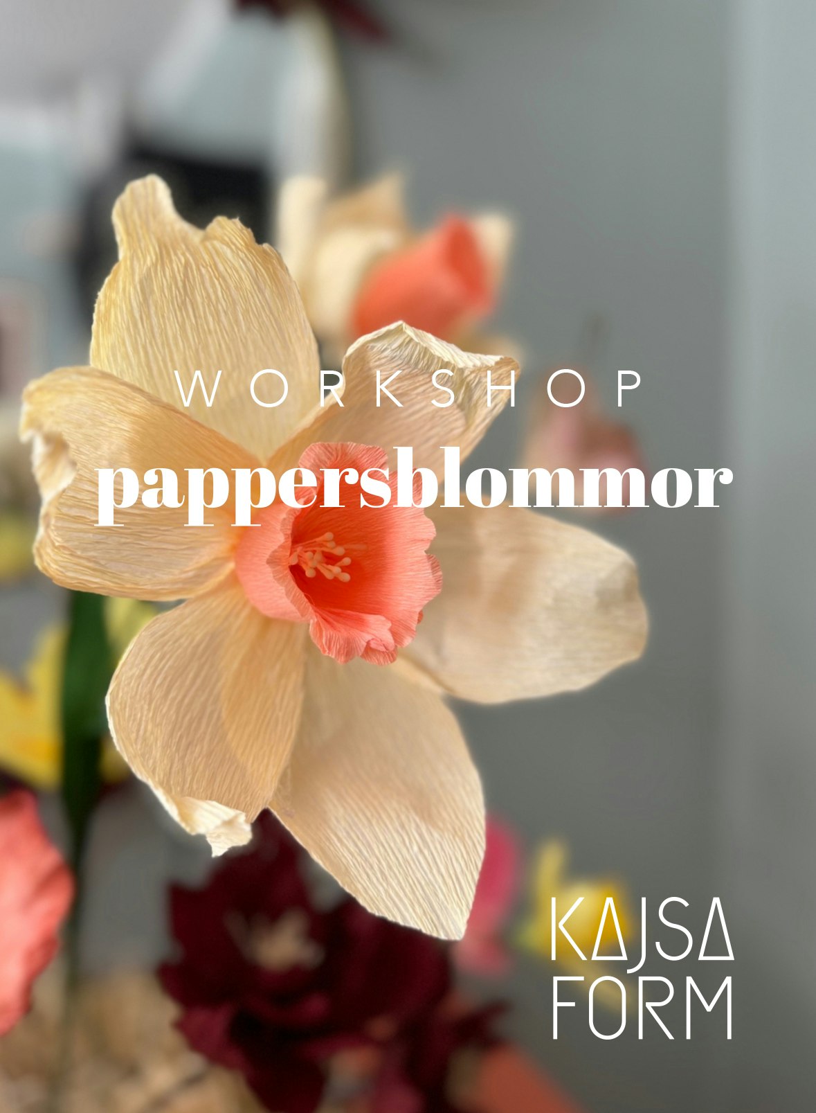 Workshop för grupp; Pappersblommor