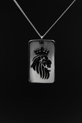 Lion Necklace Black