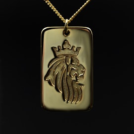 Lion Necklace Gold