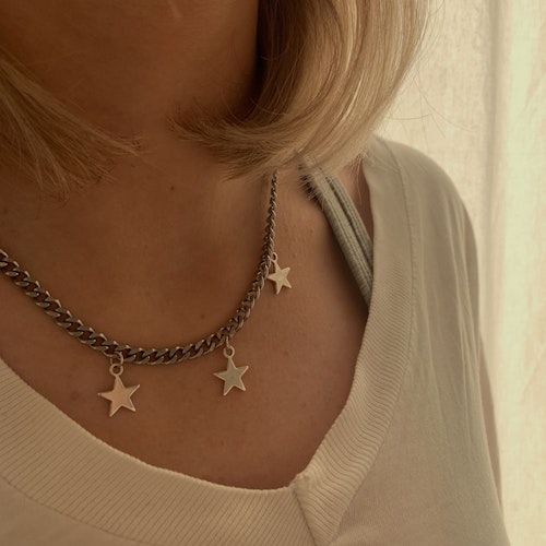 Tripple star necklace