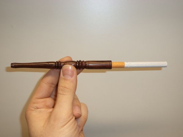 Cigarettmunstycke TRÄ (13 cm) + 10st rensare