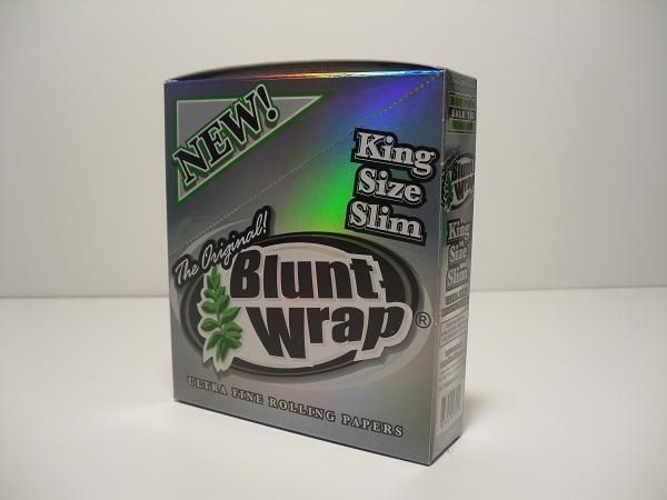Bluntwrap Kingsize Slims Silver DISPLAY (cigarettpapper)