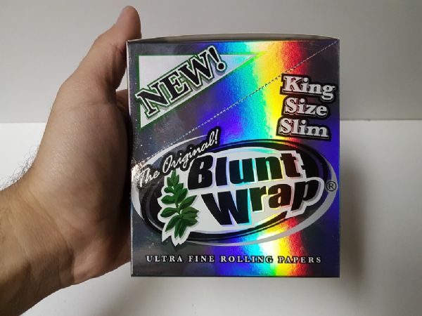 Bluntwrap Kingsize Slims Silver DISPLAY (cigarettpapper)