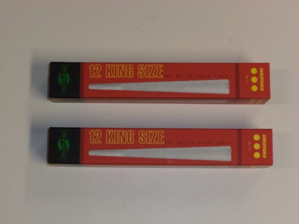Färdigrullade koniska cigarettpapper (2 förpackningar x 12st)