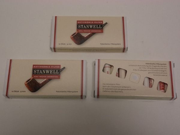 Stanwell Pipfilter 9mm (3 förpackningar X 10 filter)