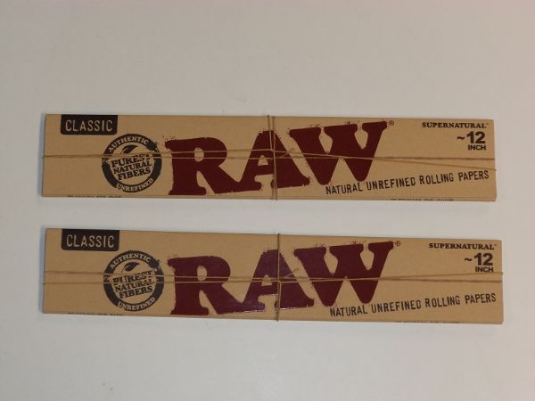 RAW Kingsize Slims 30 cm: 2 förpackningar (cigarettpapper)