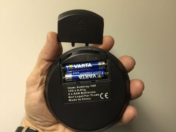 Digitalvåg Askkopp (100 / 0.01 gram) + Vikt (20 g)