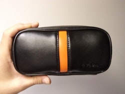 Pipväska / Pipfodral Orange Line (2 pipor)