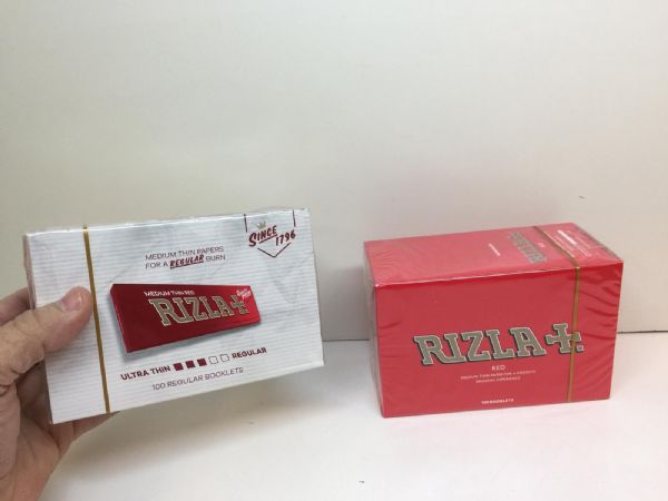 Rizla Röd Mini DISPLAY (100 st) cigarettpapper