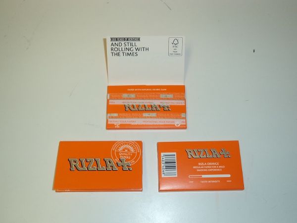 Rizla Orange Mini Dubbel cigarettpapper (9 förpackningar)