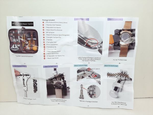Set: verktyg för klocka & urmakeri