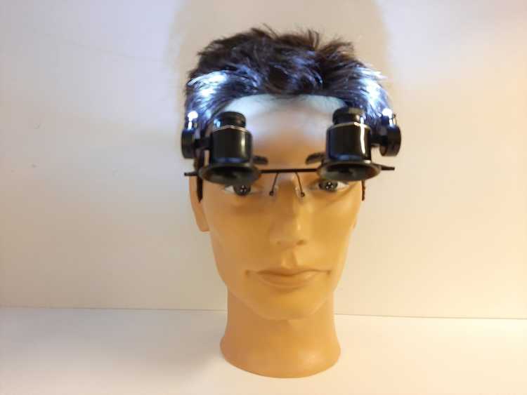 Förstoringsglasögon (20x) med LED - Klockverktyg
