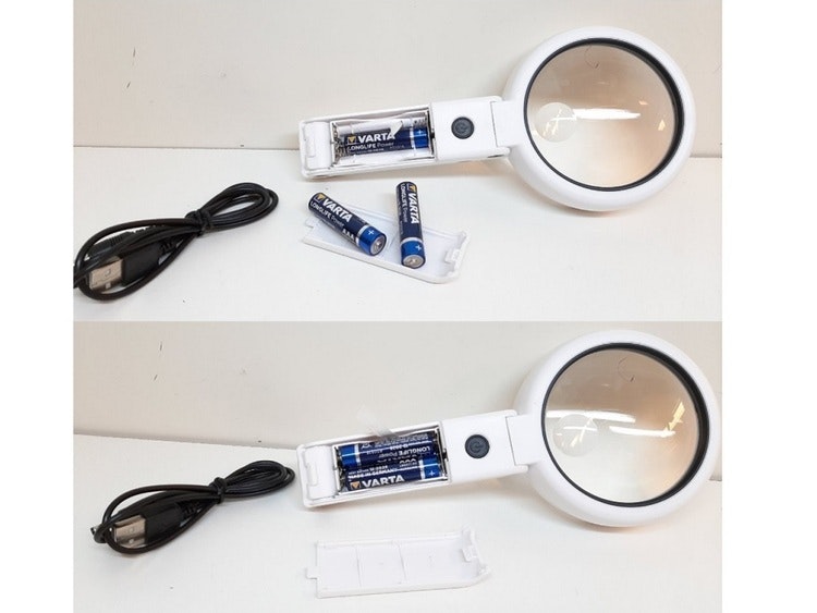 Förstoringsglas med LED (Klocka/urmakeri verktyg)