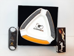 Cigarraskkopp / Askfat COHIBA + tillbehör