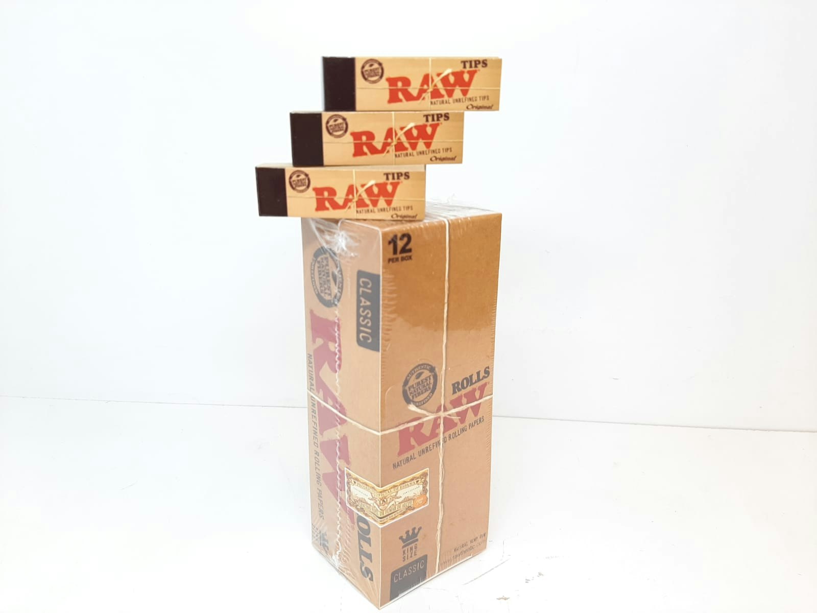 RAW Rolls Display + 3st RAW Filtertips