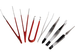 Set: 7 pincetter (Klocka/urmakeri verktyg) Pincett