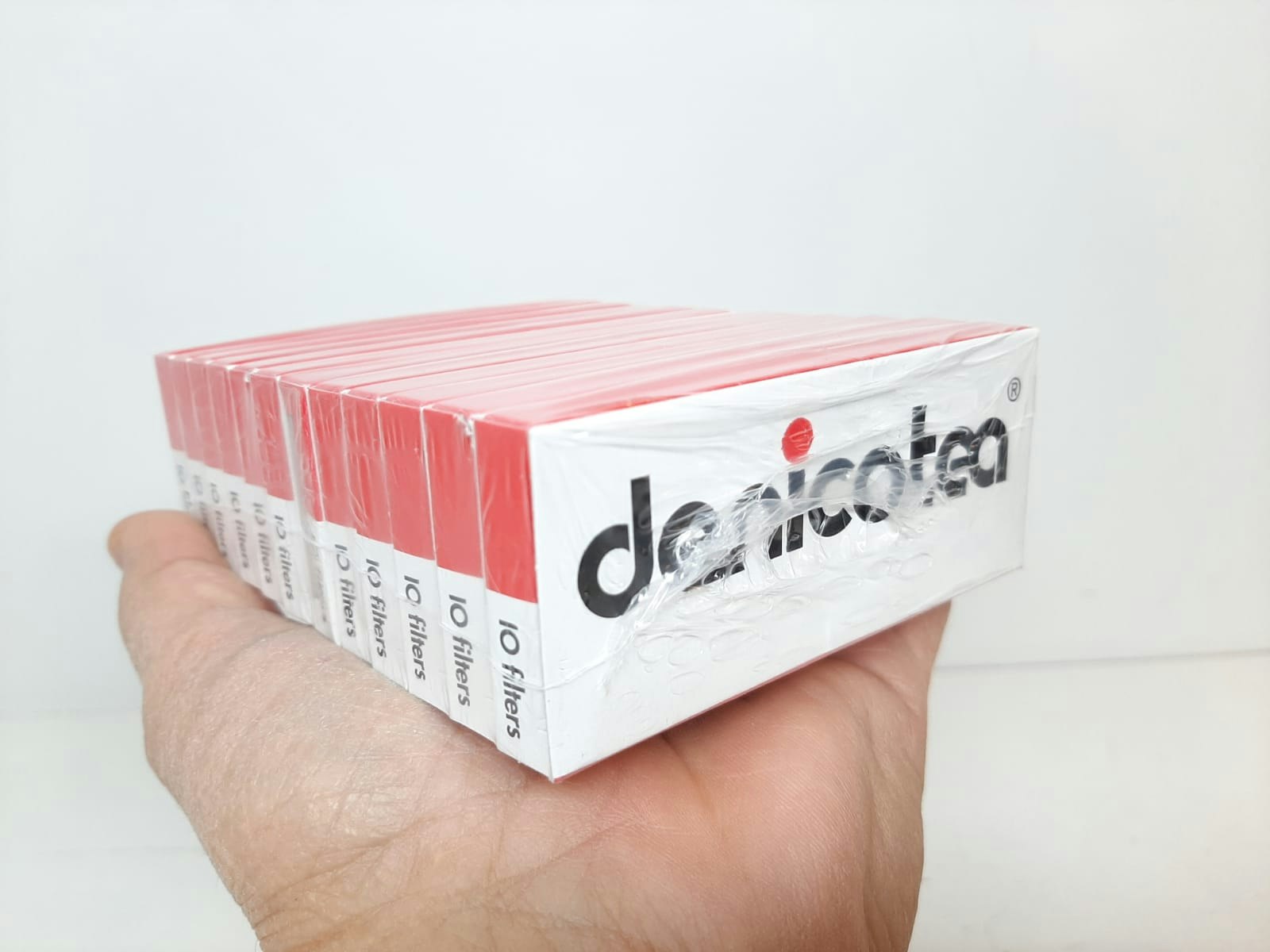 10 stycken DENICOTEA Filter (Cigarettmunstycke)