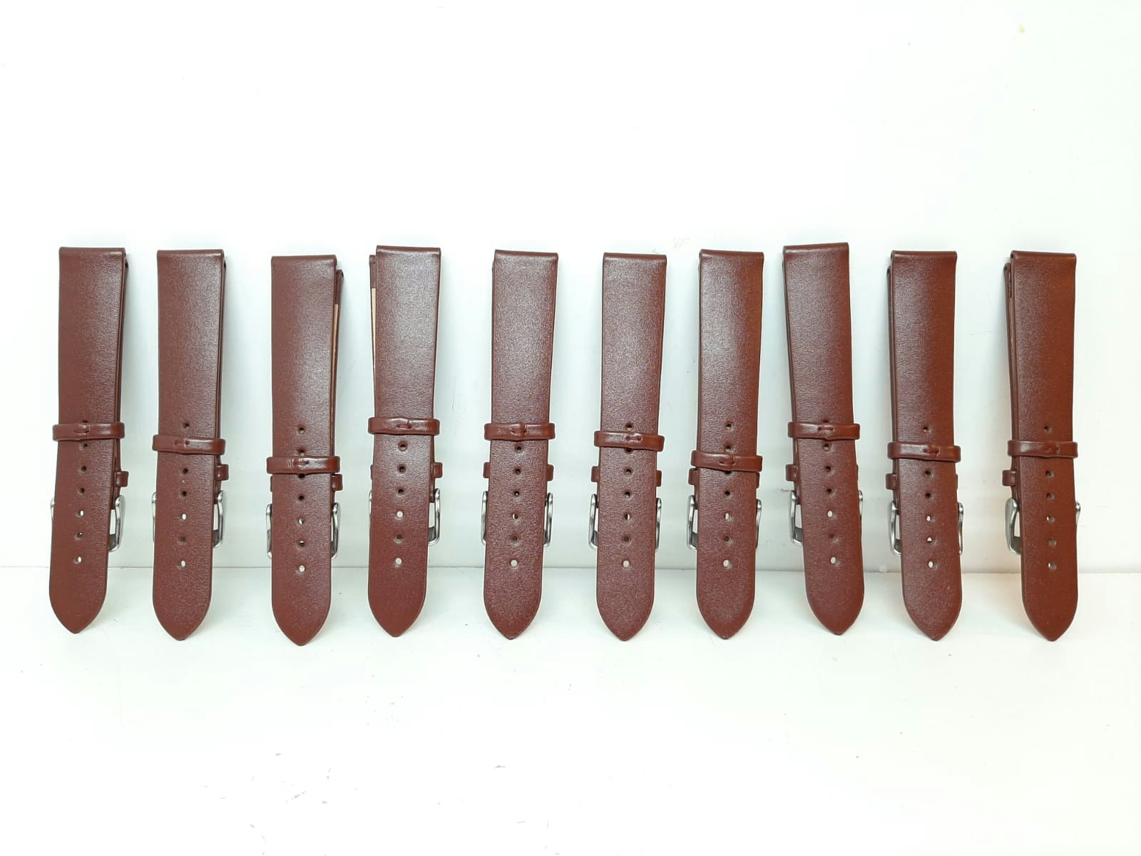 10 stycken Armband (KALVSKINN) - BRUN (20 mm)