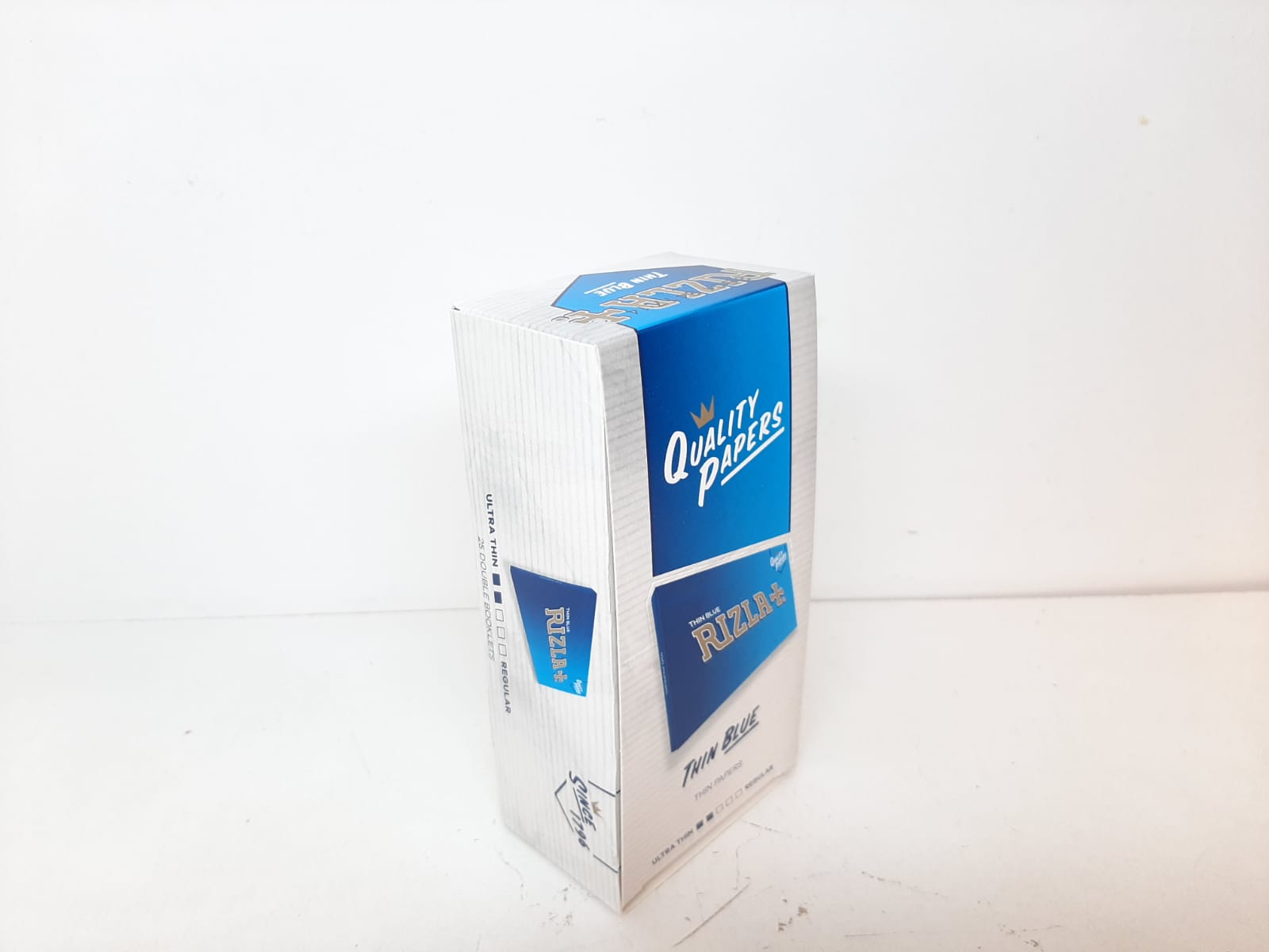 Rizla Blå Mini Thin Dubbel DISPLAY (cigarettpapper)