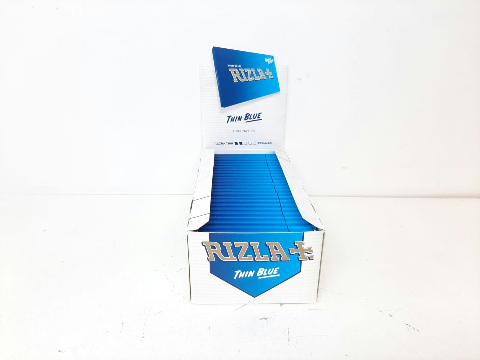 Rizla Blå Mini Thin Dubbel DISPLAY (cigarettpapper)