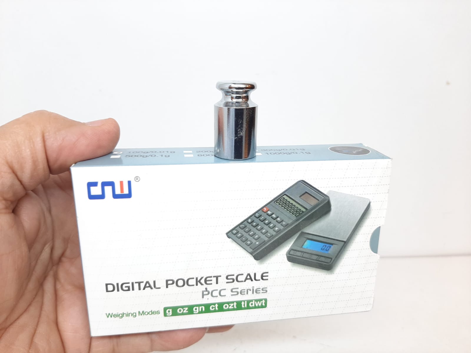 Digitalvåg Miniräknare (100 / 0.01 gram) + Vikt (20 g)