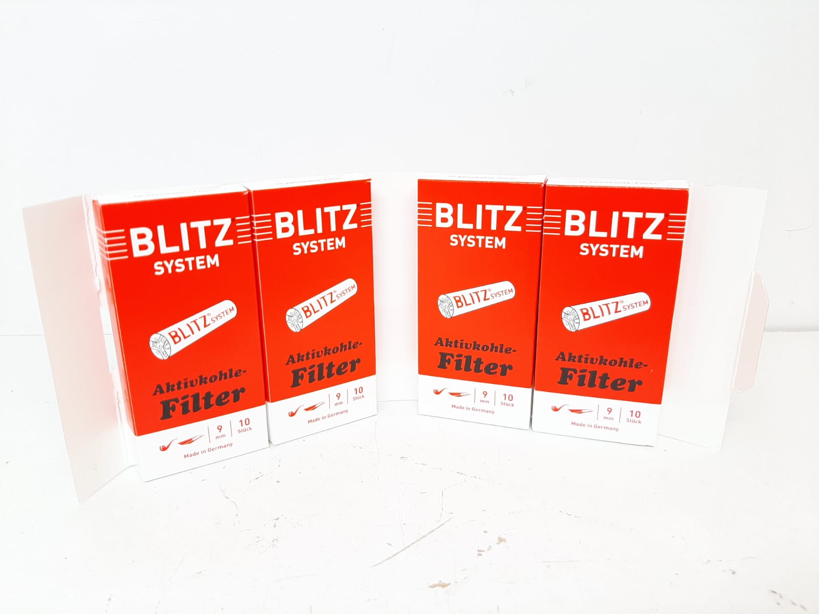 BLITZ Pipfilter 9mm (4 förpackningar X 10 filter)