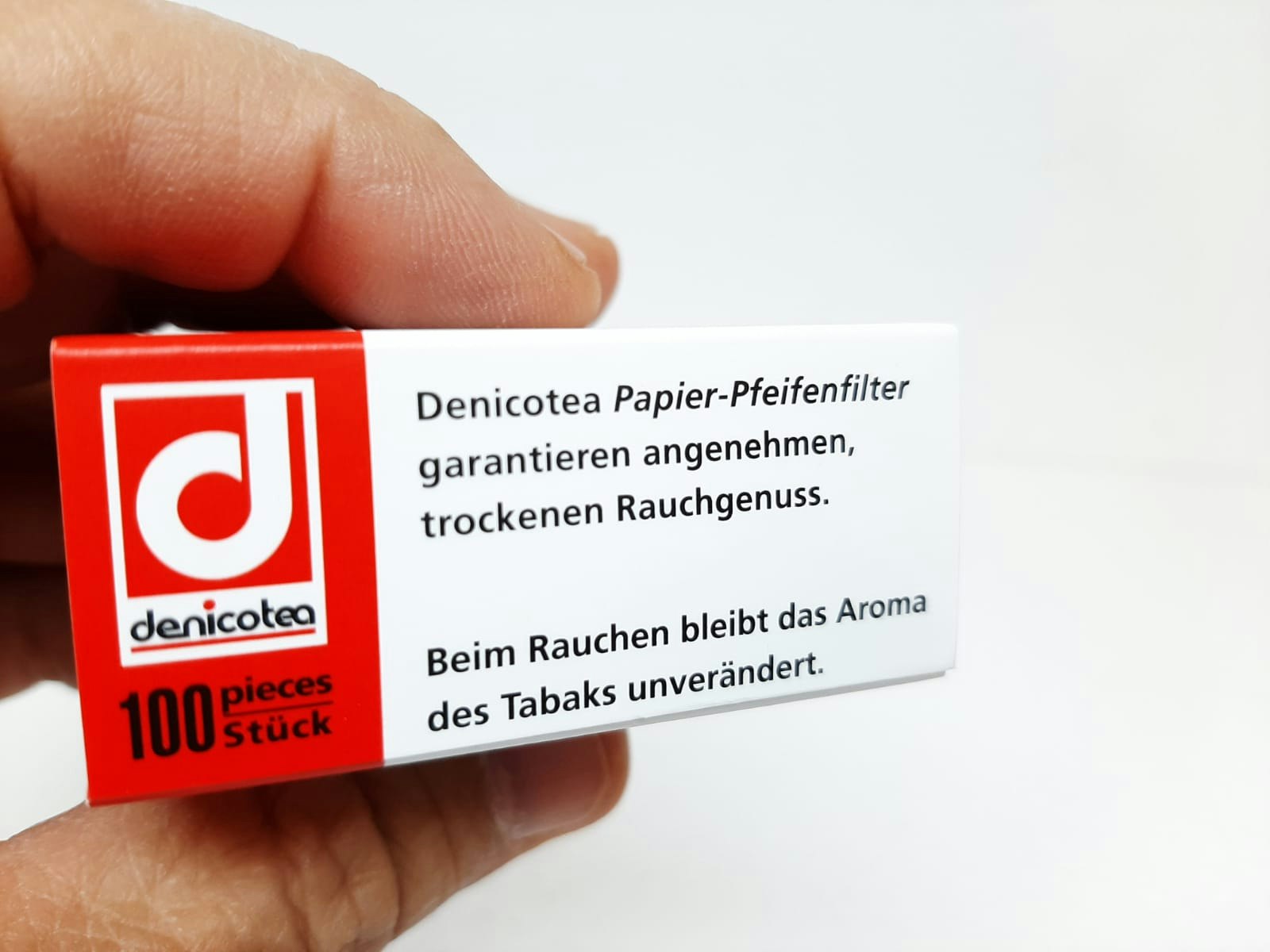 Denicotea Pappersfilter 3mm (1 förpackning X 100 filter)