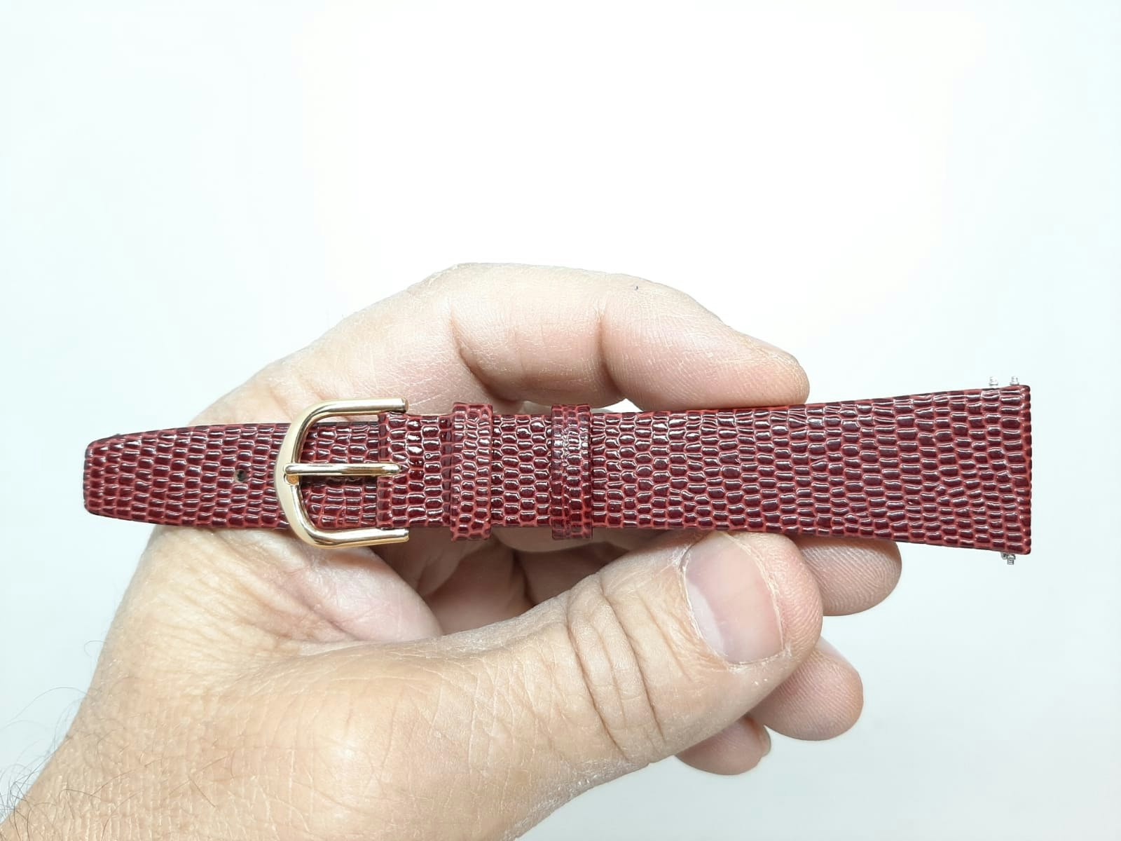 Armband VINRÖD KALVSKINN "ORM" (20 mm)
