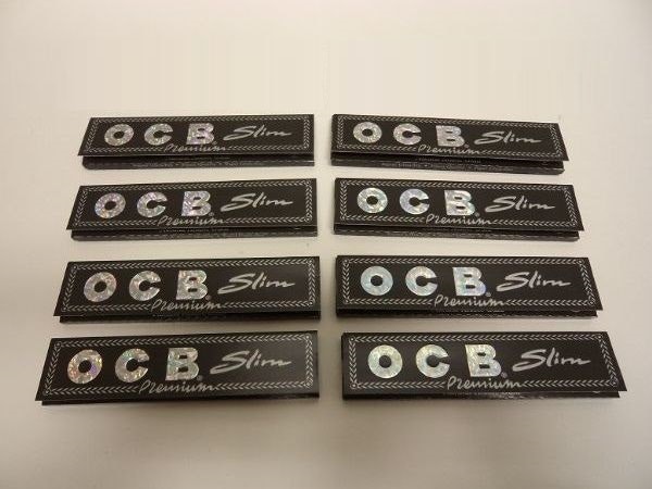 OCB Kingsize Slim: 8 förpackningar (cigarettpapper)