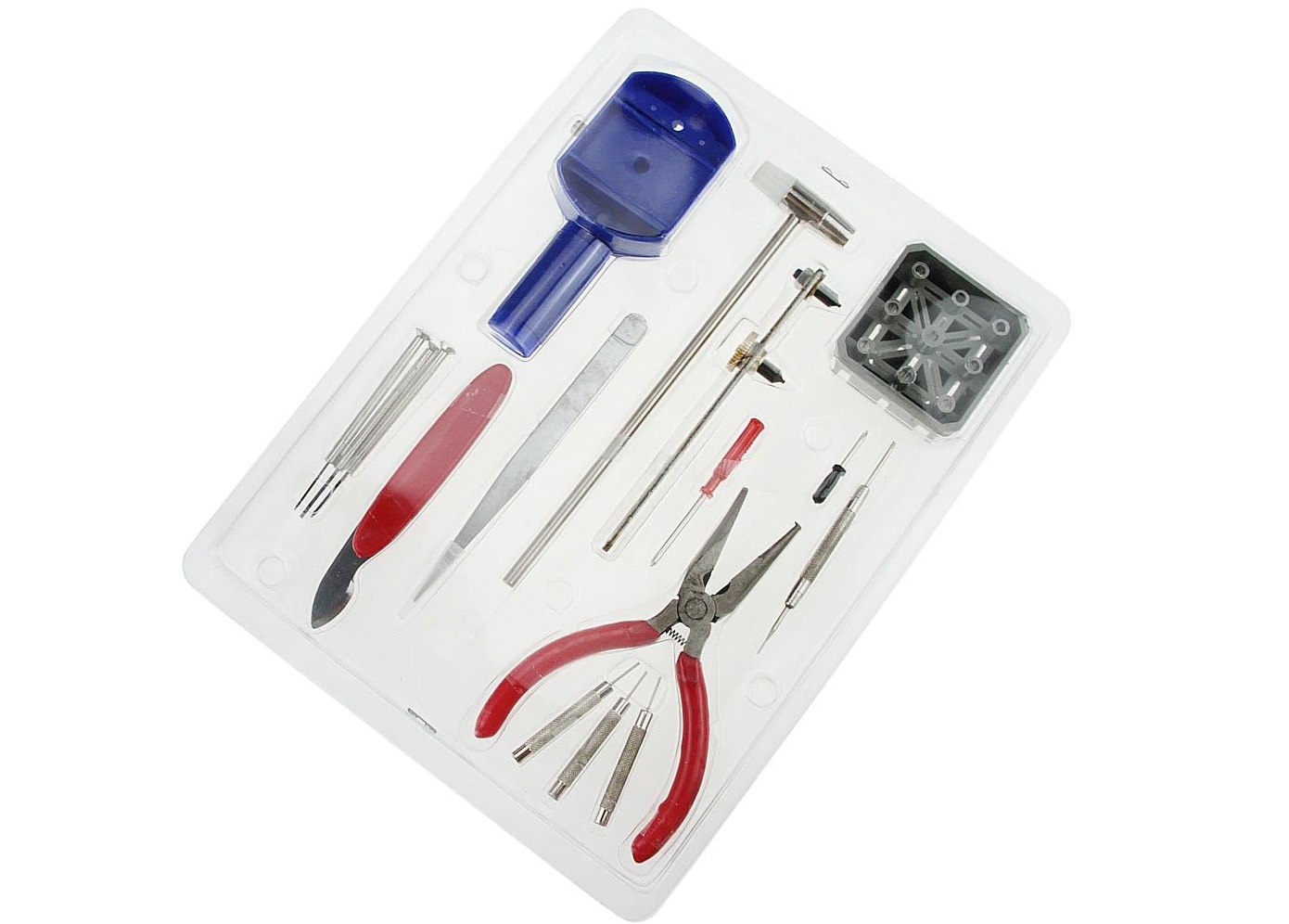 Set: 16 st verktyg för klocka och urmakeri