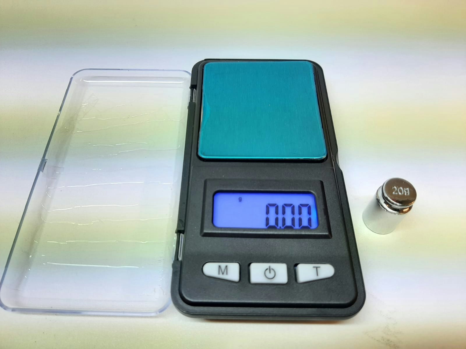Digitalvåg (200 / 0.01 gram) + Vikt (20 g)