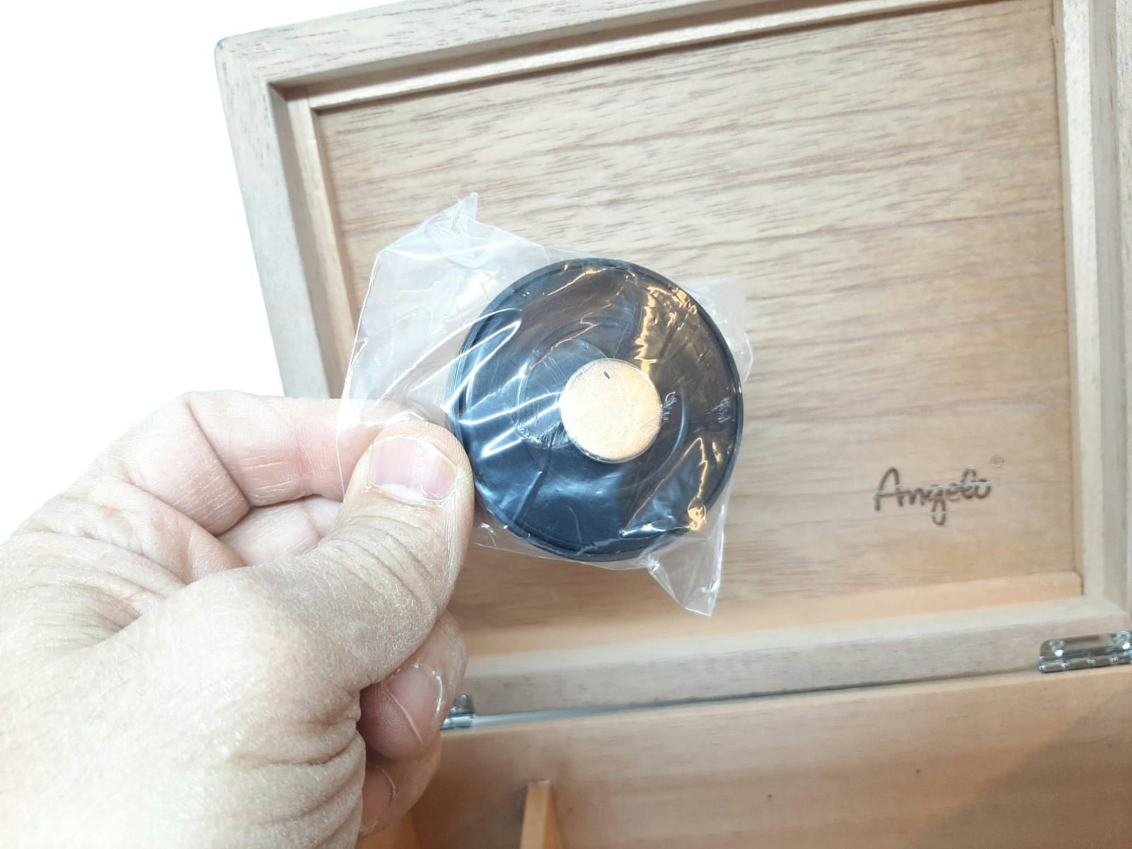 Cigarr humidor ANGELO Brun + tillbehör
