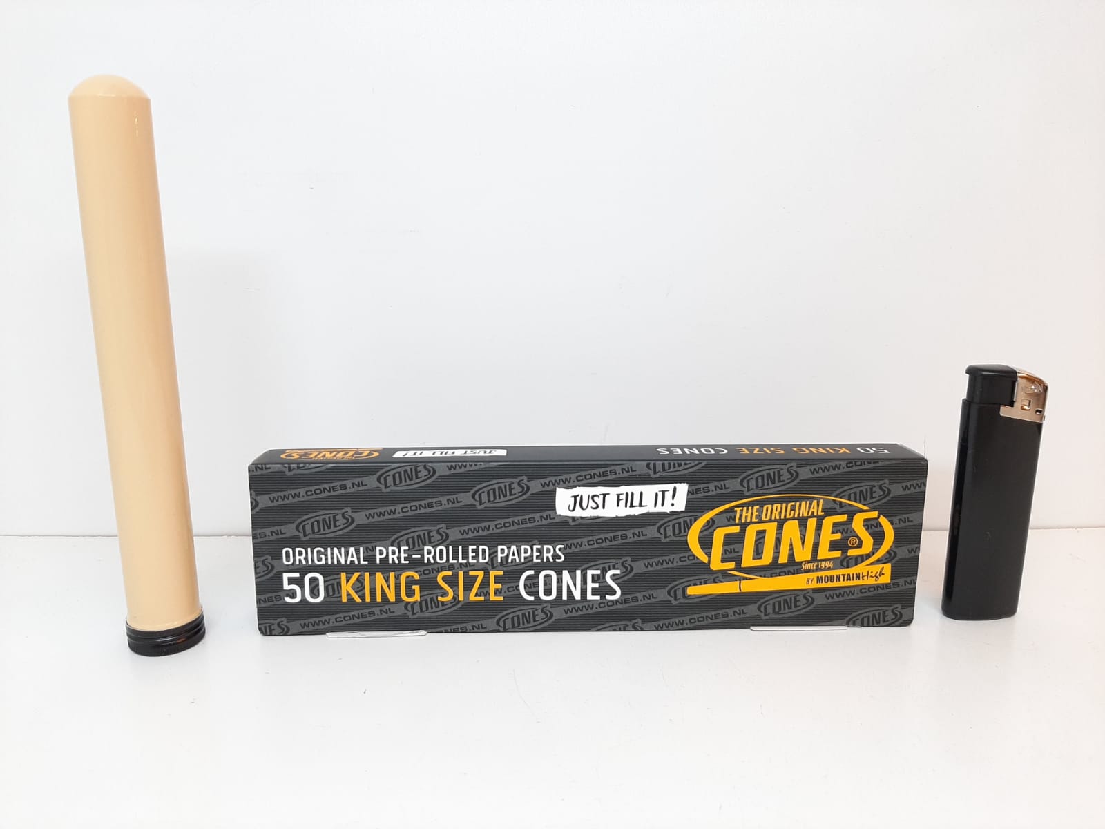 CONES: Färdigrullade koniska papper (1 x 50 st) + tillbehör