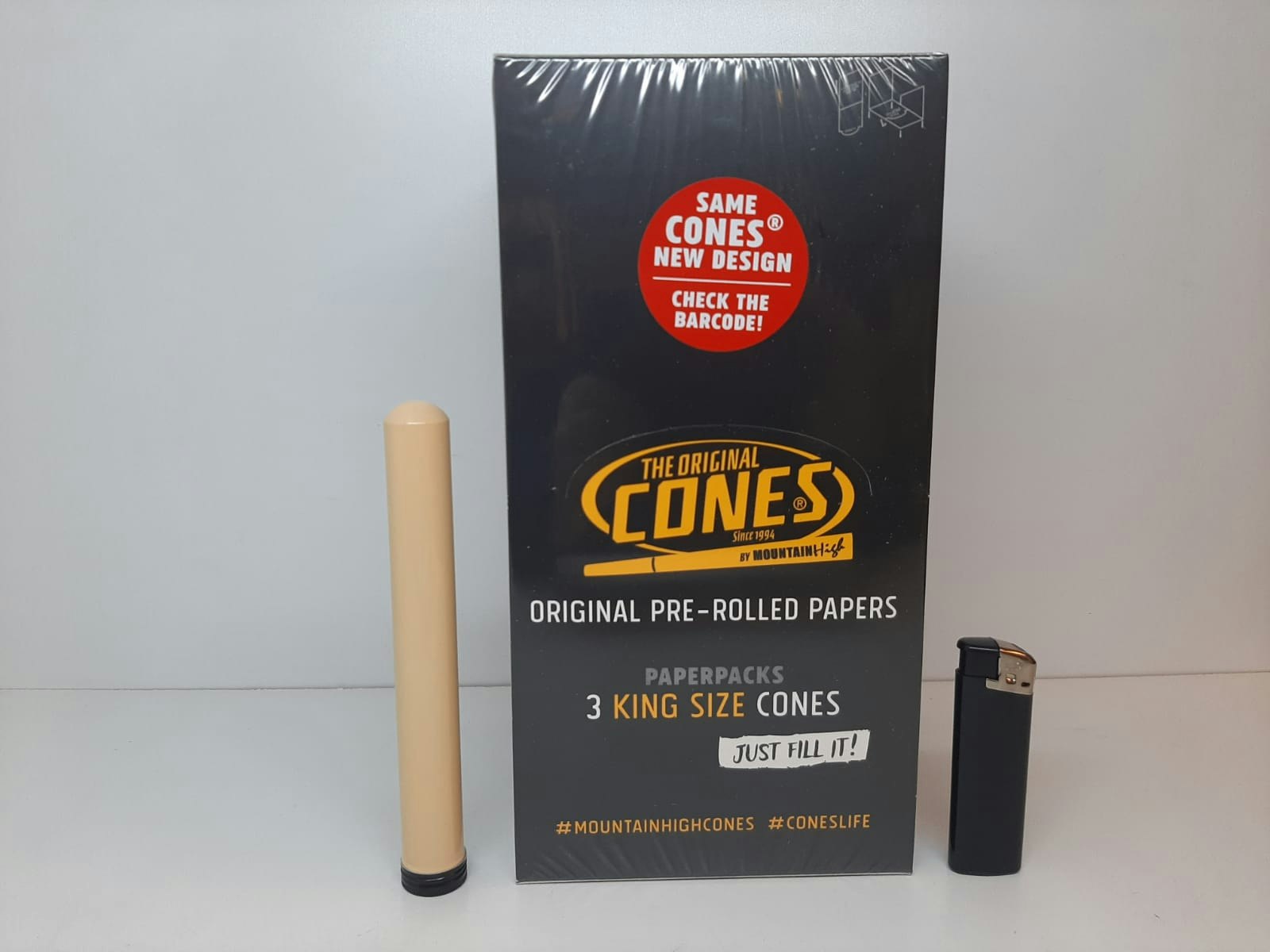 DISPLAY: Cones Färdigrullade koniska papper (32 förpackningar)