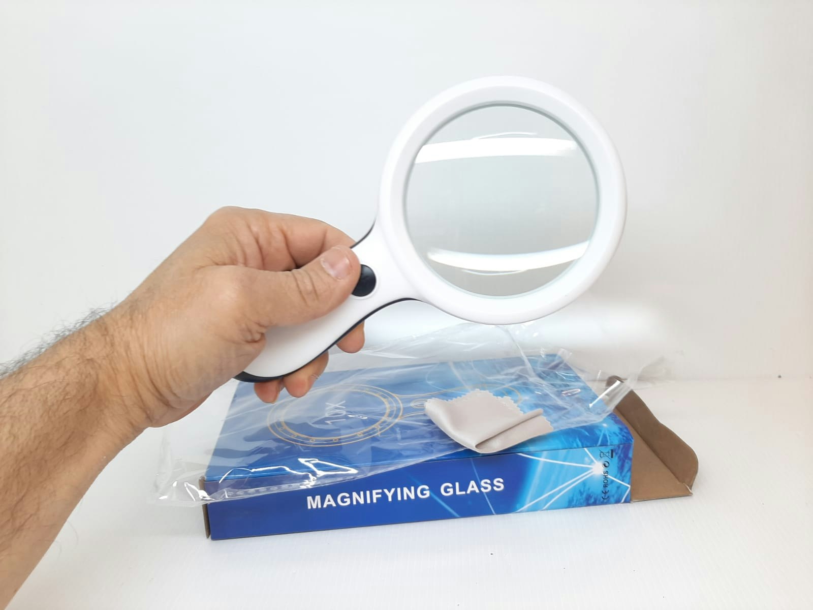 Förstoringsglas med LED (x10)