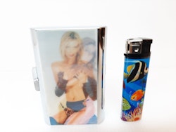 Cigarettetui Mini Beauty Women + tändare